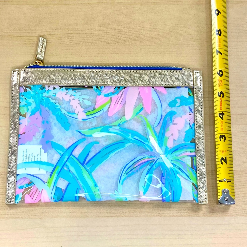Lilly Pulitzer GWP Clear CATCH ALL Pouch - Picture 6 of 9